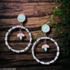 TRENDY MULTICOLOR GLOSSLY STONE DROP EARRINGS FOR WOMEN AND GIRLS Alloy, Stone, Metal Earring Set