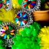 Trendy Stylish Boho Tribal Multicolour Necklace with Earrings - Jewelery Set