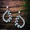 TRENDY MULTICOLOR GLOSSLY STONE DROP EARRINGS FOR WOMEN AND GIRLS Alloy, Stone, Metal Earring Set