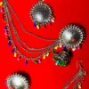 Earings Silver With Mangtika Set Earing For Women